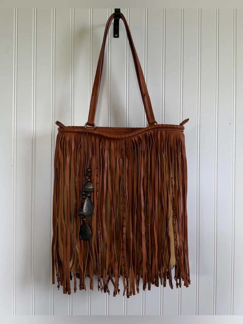 Charming Charlie•Ryder Studded Fringe Shoulder Bag Western Festival